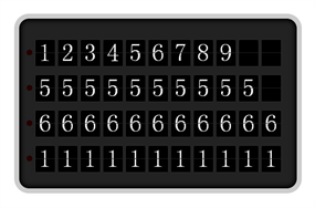jquery类似车站班次显示屏插件